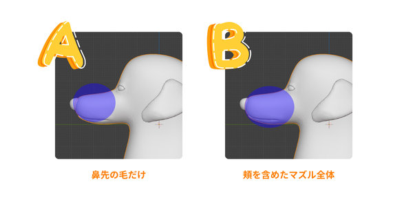 マズルの形